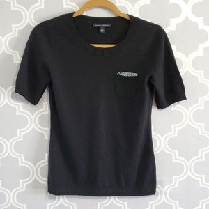 Banana republic black knitted tee